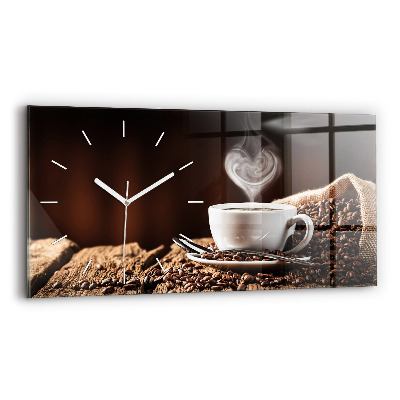Reloj horizontal Taza de café