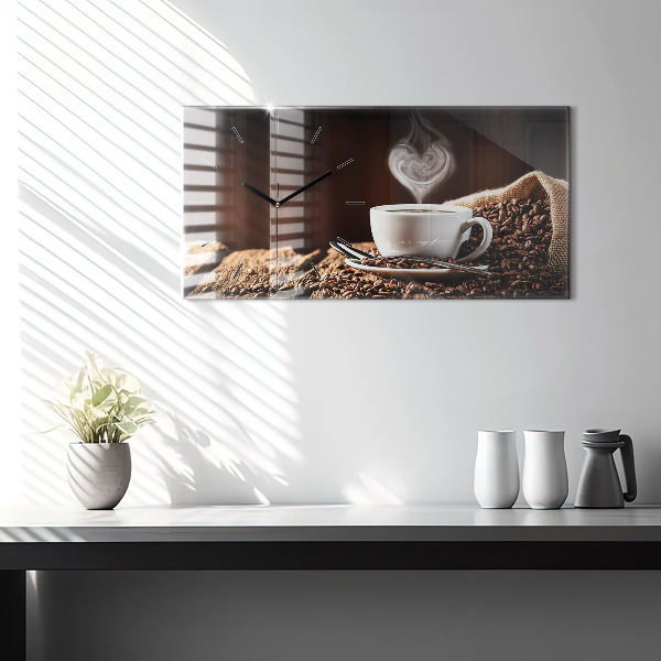 Reloj horizontal Taza de café