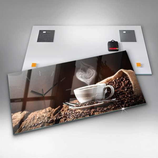 Reloj horizontal Taza de café