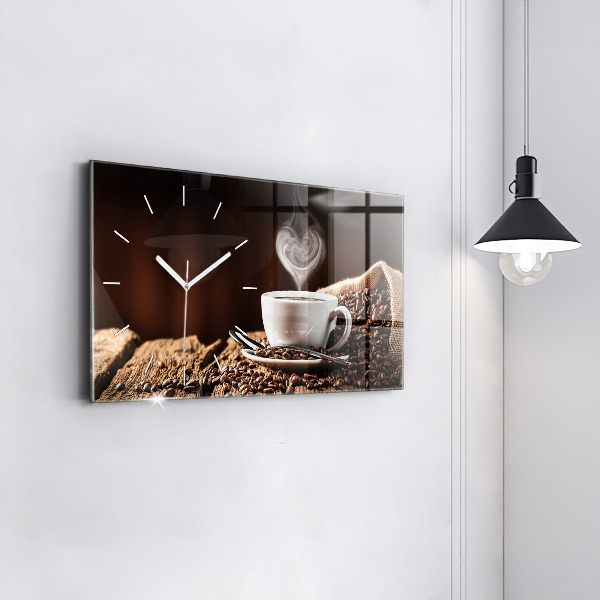 Reloj horizontal Taza de café