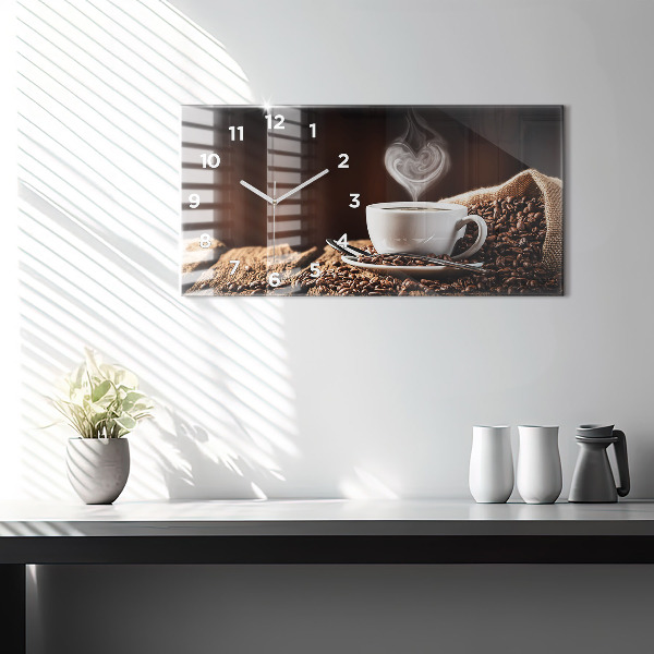 Reloj horizontal Taza de café