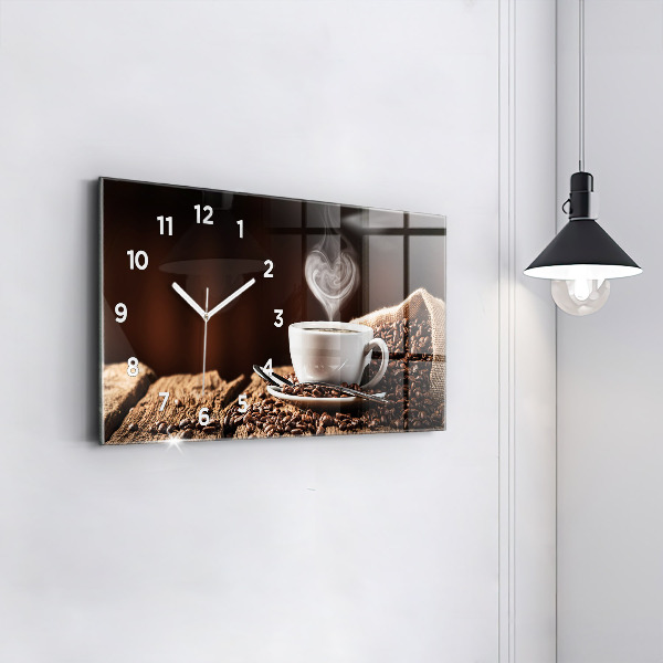 Reloj horizontal Taza de café