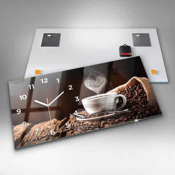 Reloj horizontal Taza de café