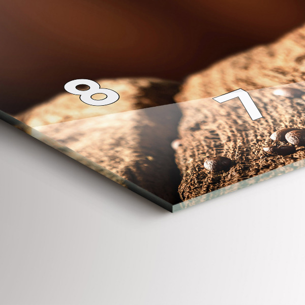 Reloj horizontal Taza de café