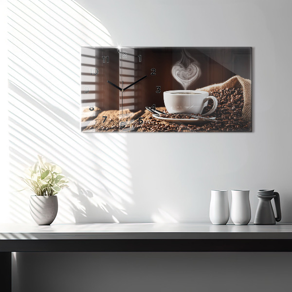 Reloj horizontal Taza de café