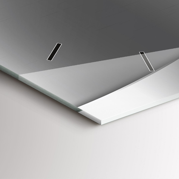 Reloj horizontal Líneas plateadas