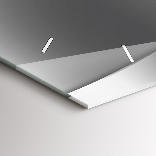 Reloj horizontal Líneas plateadas