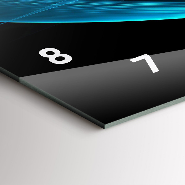 Reloj horizontal Abstracción azul