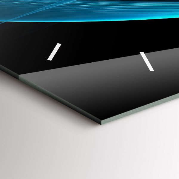 Reloj horizontal Abstracción azul