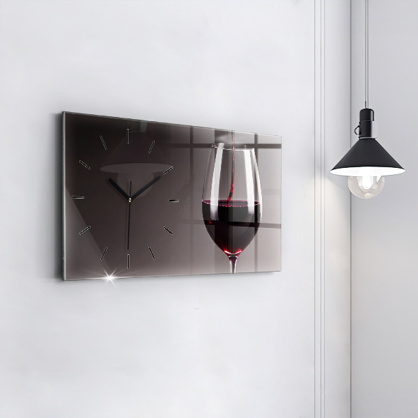 Reloj horizontal Lámpara de vino tinto