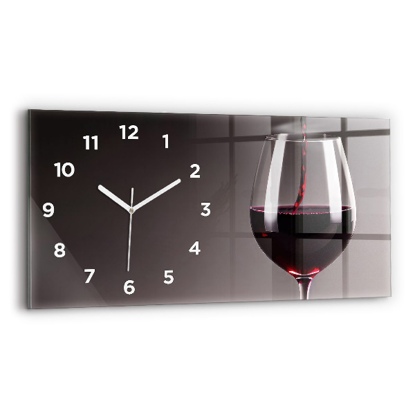 Reloj horizontal Lámpara de vino tinto