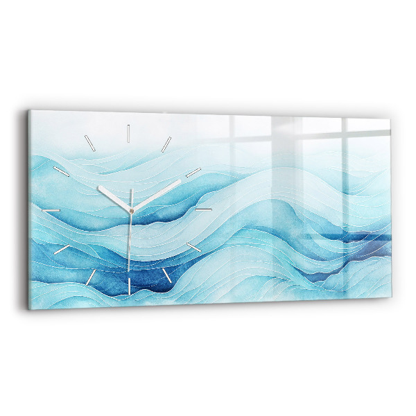 Reloj horizontal Nubes azules