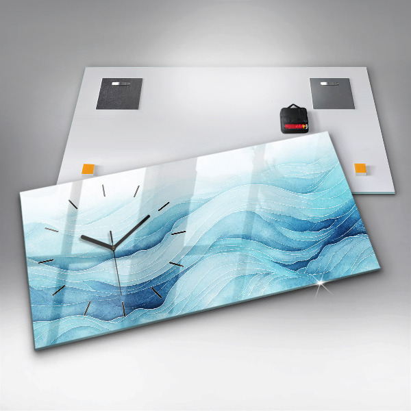 Reloj horizontal Nubes azules