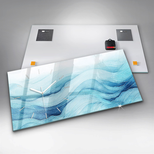 Reloj horizontal Nubes azules