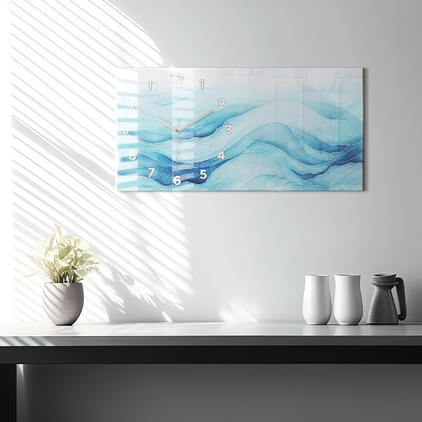 Reloj horizontal Nubes azules