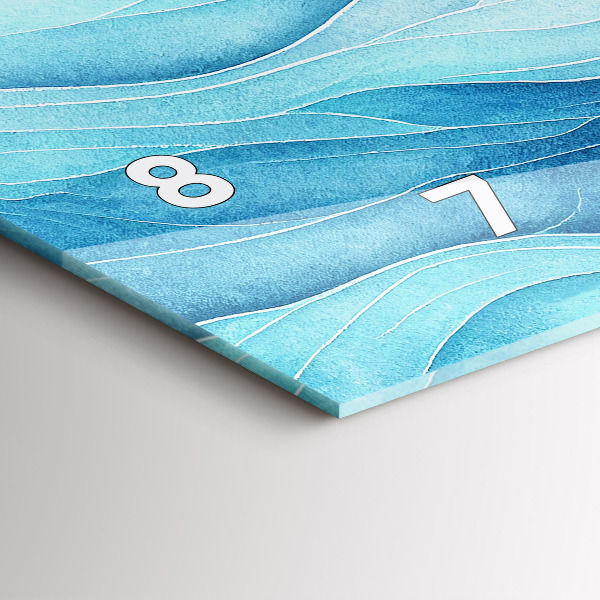 Reloj horizontal Nubes azules