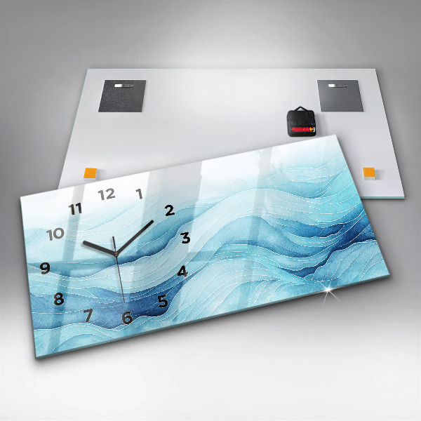 Reloj horizontal Nubes azules