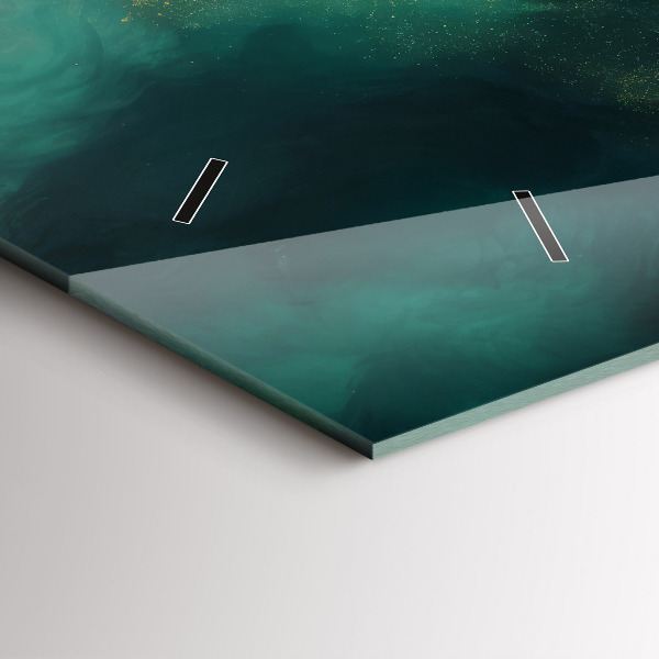 Reloj horizontal Mármol verde