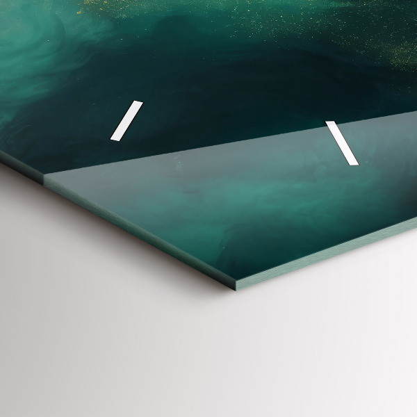 Reloj horizontal Mármol verde