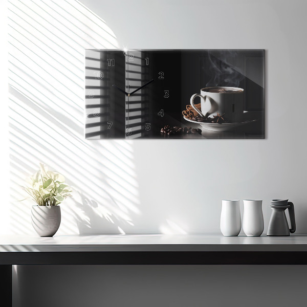 Reloj horizontal Taza de café