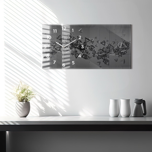 Reloj de cristal horizontal Abstracción