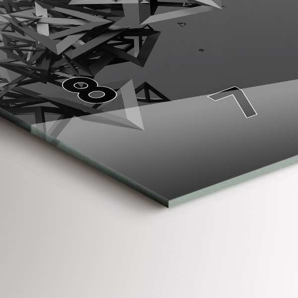 Reloj de cristal horizontal Abstracción