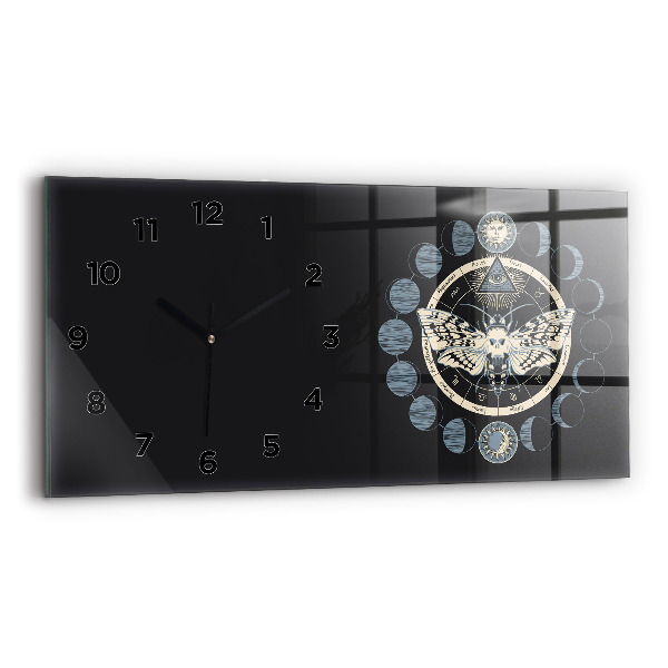 Reloj de cristal horizontal Fases de la luna