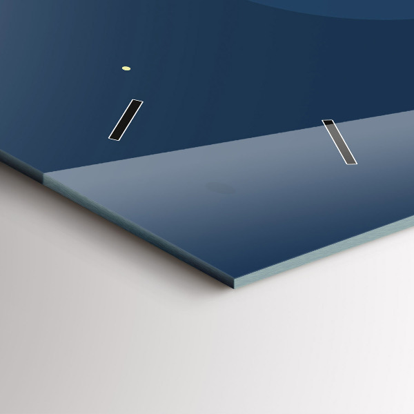 Reloj horizontal Olas azules