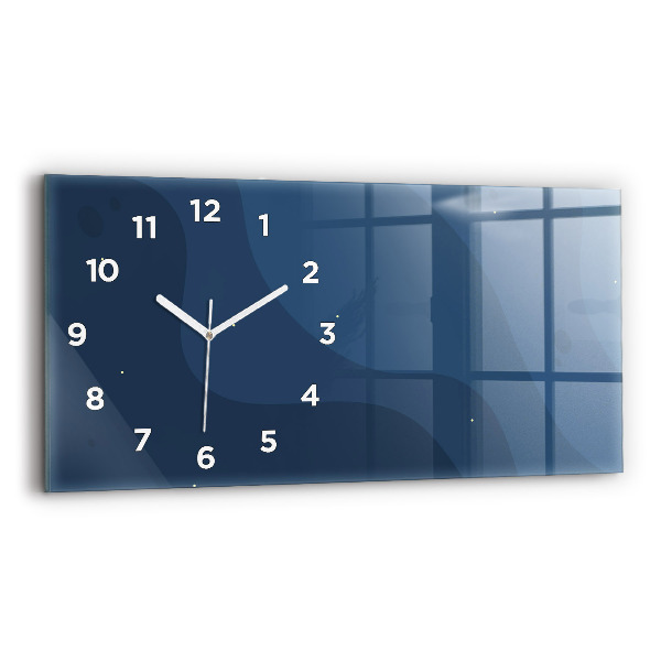 Reloj horizontal Olas azules
