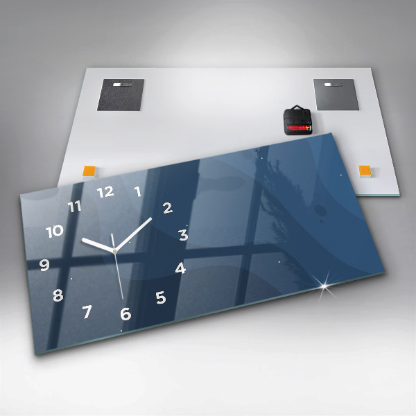 Reloj horizontal Olas azules