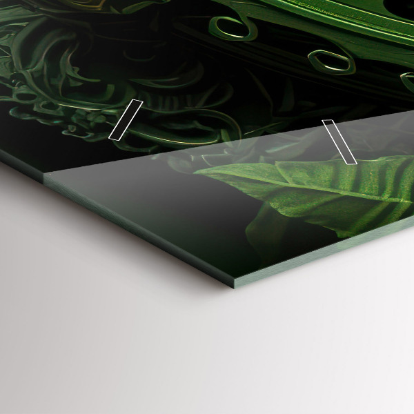 Reloj de cristal horizontal Mecanismo verde