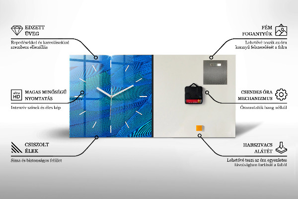 Reloj de cristal horizontal Reloj horóscopo