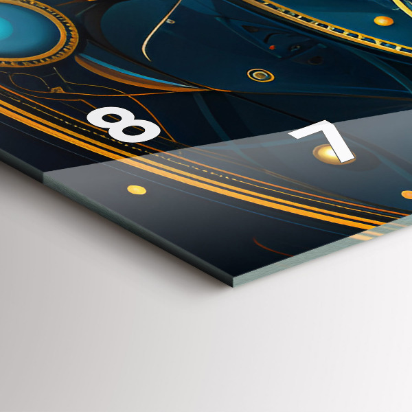 Reloj de cristal horizontal Reloj horóscopo