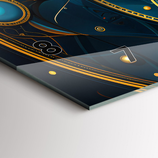 Reloj de cristal horizontal Reloj horóscopo