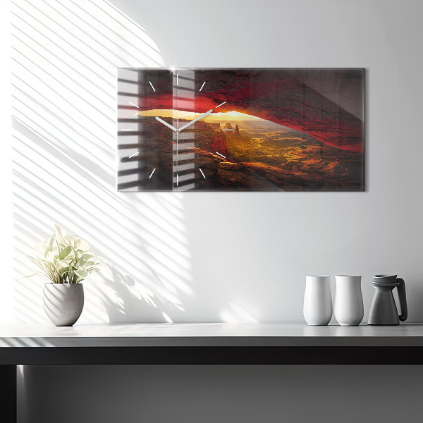 Reloj de cristal horizontal Gran Cañón Arizona