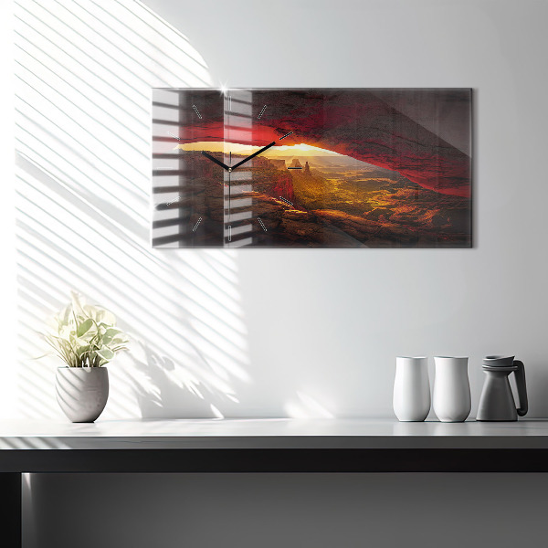 Reloj de cristal horizontal Gran Cañón Arizona