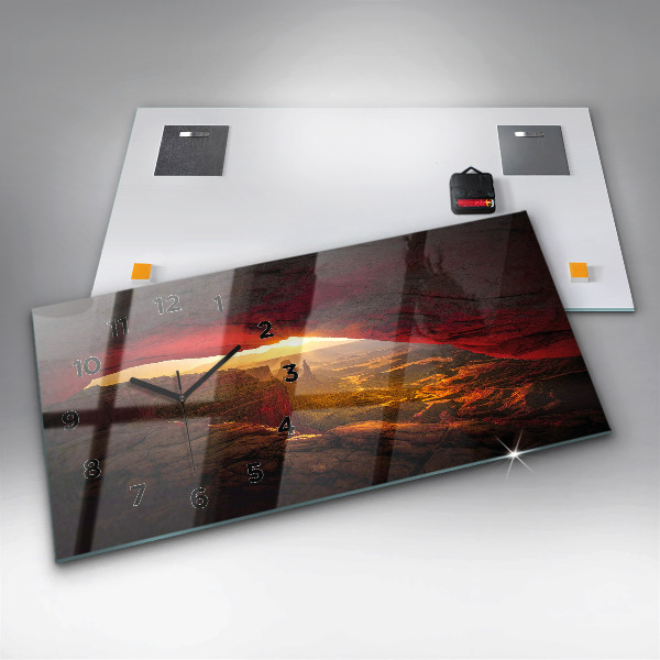 Reloj de cristal horizontal Gran Cañón Arizona