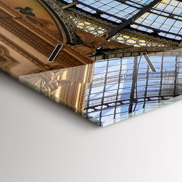 Reloj de cristal horizontal Centro comercial en Milán