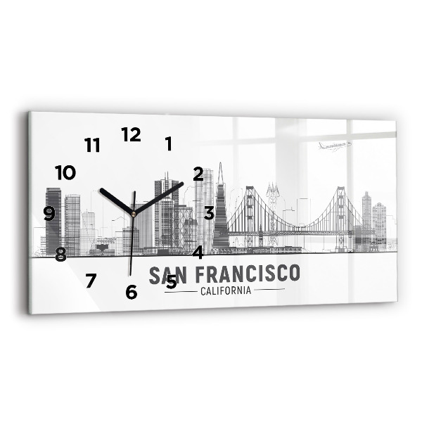 Reloj horizontal Horizonte de San Francisco