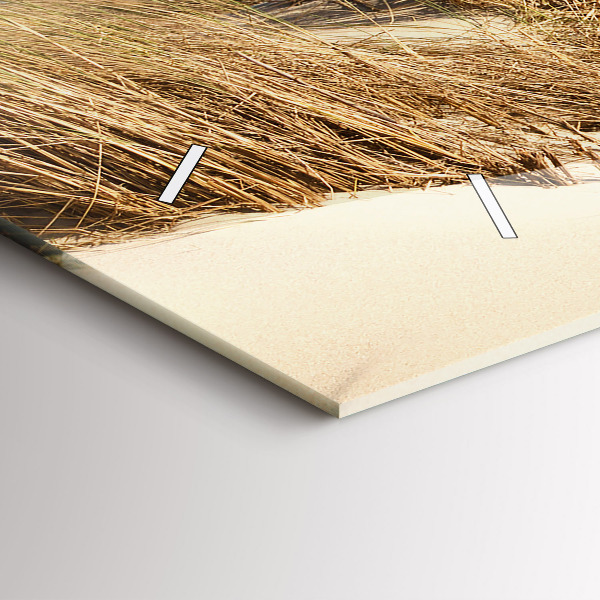 Reloj de cristal horizontal Vista de la playa