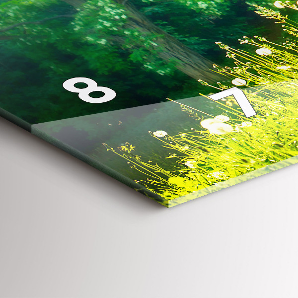 Reloj de cristal horizontal Naturaleza primaveral