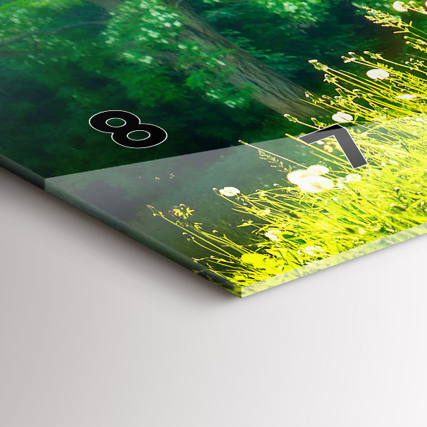 Reloj de cristal horizontal Naturaleza primaveral