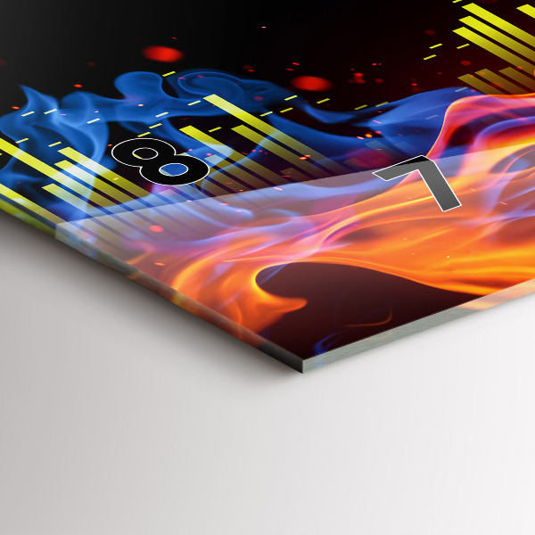 Reloj horizontal Auriculares y ondas sonoras