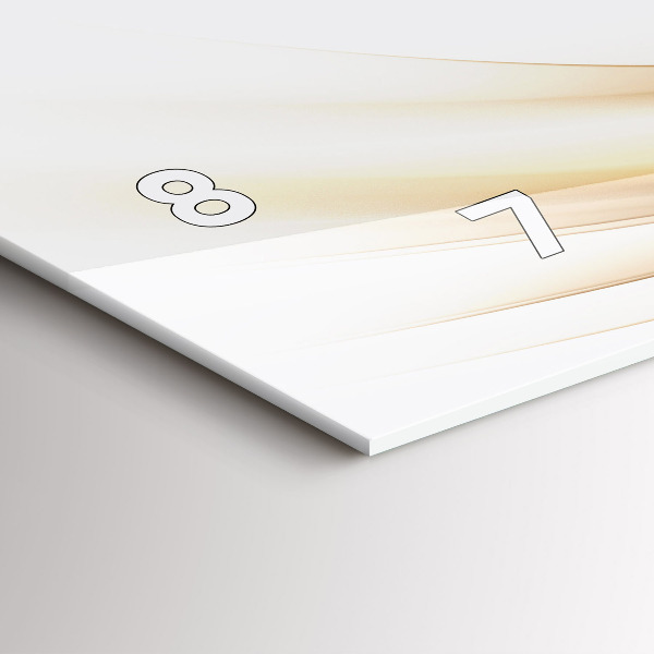 Reloj horizontal Abstracción dorada