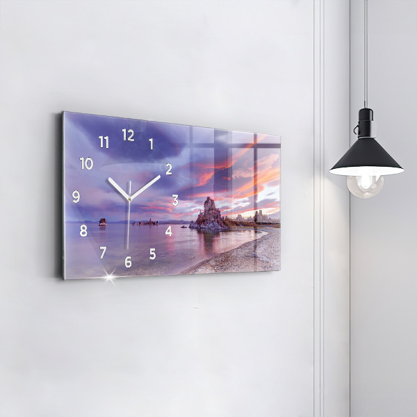 Reloj de cristal horizontal Amanecer California