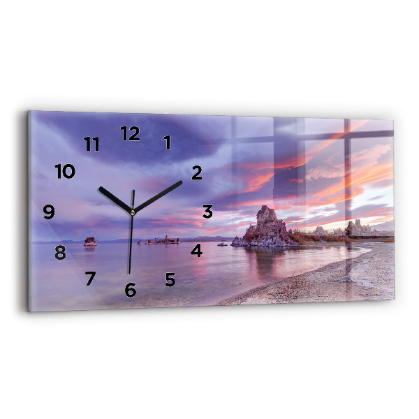 Reloj de cristal horizontal Amanecer California