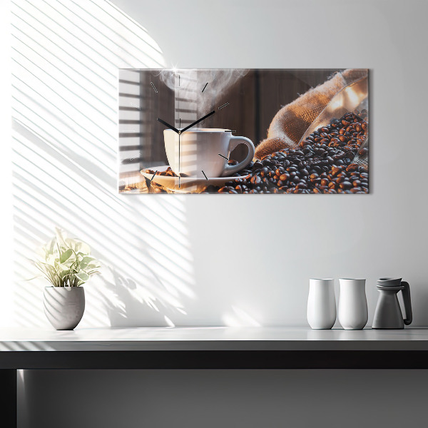 Reloj horizontal Taza de café