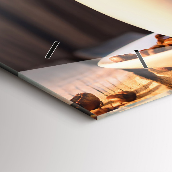 Reloj horizontal Taza de café