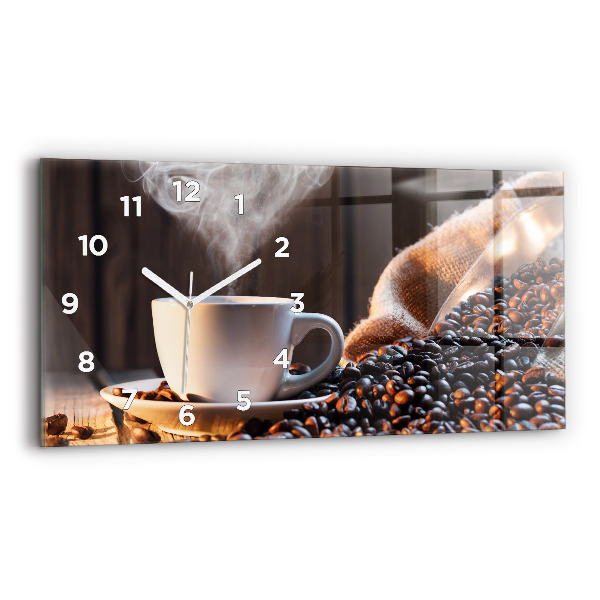 Reloj horizontal Taza de café