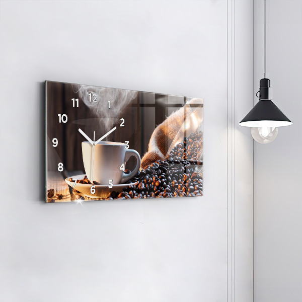 Reloj horizontal Taza de café